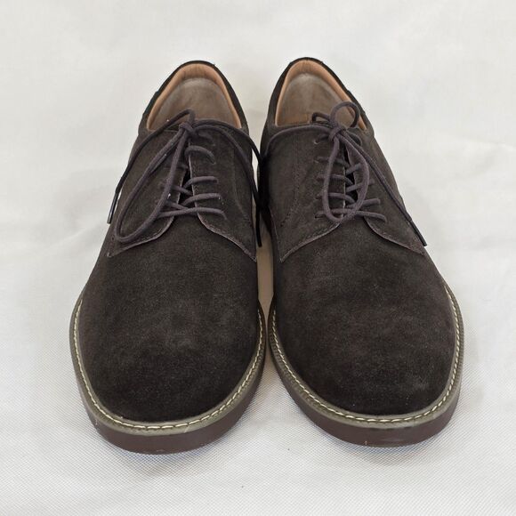 G.H. Bass Pasadena Shoes Mens Size 12 Brown Suede Oxford Casual Lace Up - Picture 9 of 16